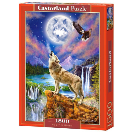 Пъзел Castorland от 1500 части - Нощта на вълка, Марчело Корти