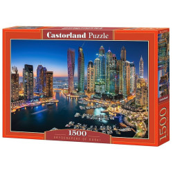 Пъзел Castorland от 1500 части - Небостъргачите на Дубай