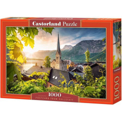 Пъзел Castorland от 1000 части - Пощенска картичка от Халщат