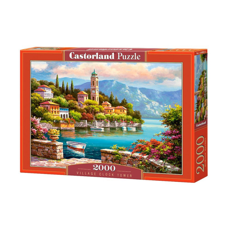 Пъзел Castorland от 2000 части - Селска часовникова кула