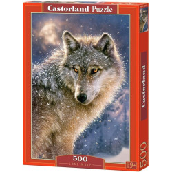 Пъзел Castorland от 500 части - Вълк единак