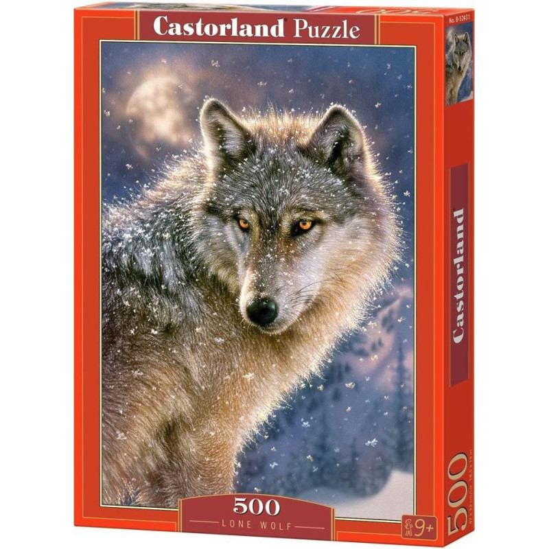 Пъзел Castorland от 500 части - Вълк единак