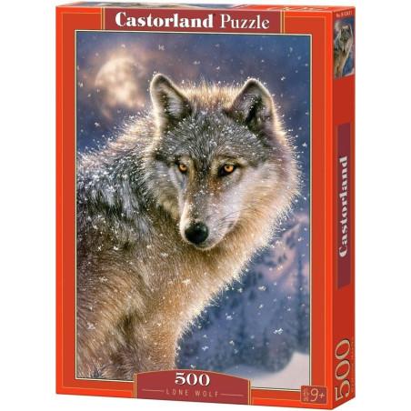 Пъзел Castorland от 500 части - Вълк единак