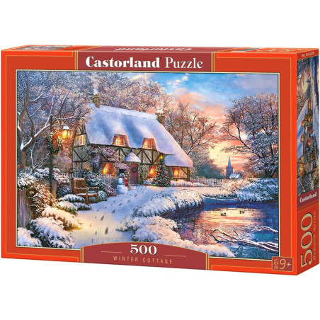 Пъзел Castorland от 500 части - Зимна вила, Доминик Дейвисън