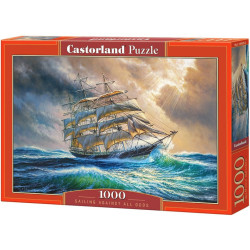Пъзел Castorland от 1000 части - Плаване въпреки шансовете