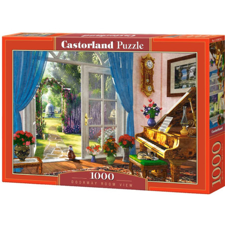 Пъзел Castorland от 1000 части - Изглед на стаята с вратата, Доминик Дейвисън