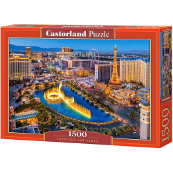 Пъзел Castorland от 1500 части - Невероятният Лас Вегас