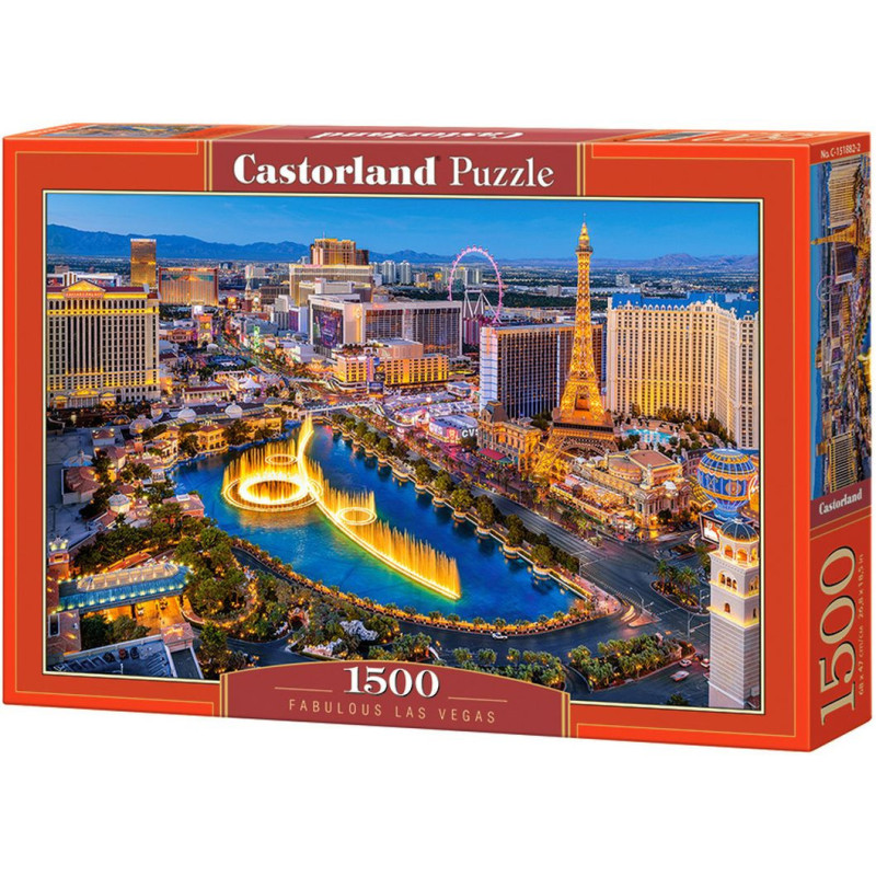Пъзел Castorland от 1500 части - Невероятният Лас Вегас