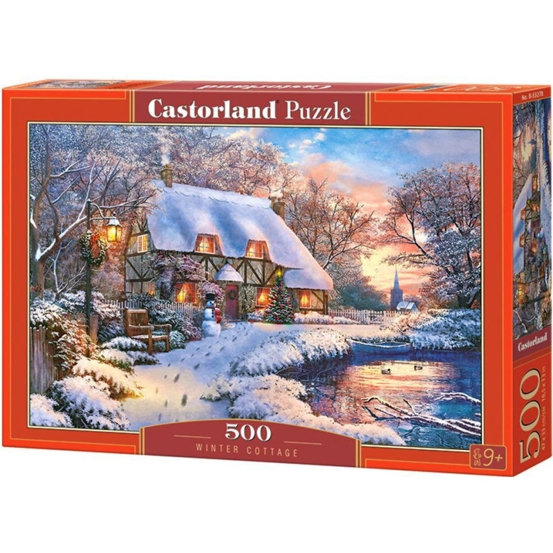 Пъзел Castorland от 500 части - Зимна вила