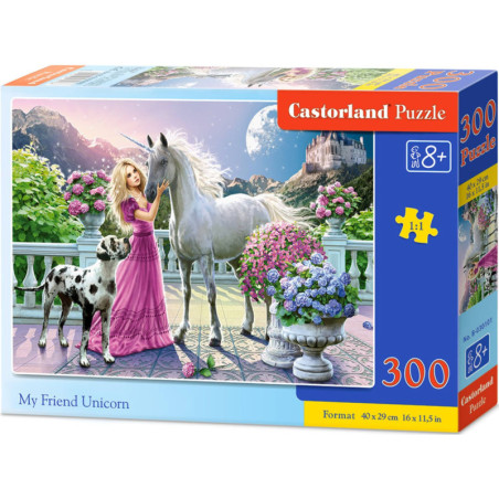 Пъзел Castorland от 300 части - Моят приятел еднорог