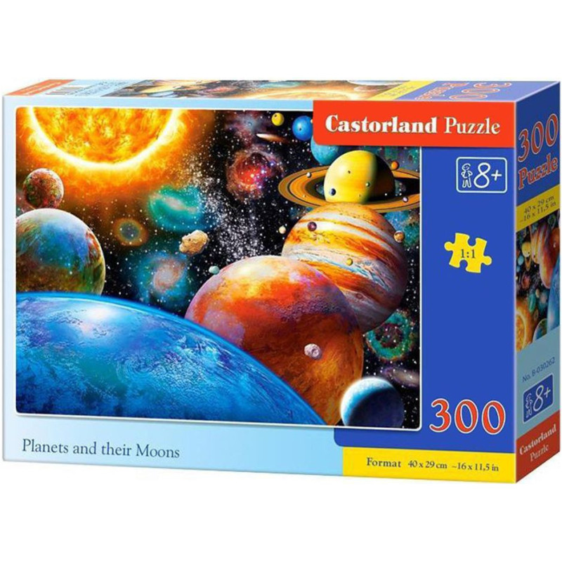 Пъзел Castorland от 300 части - Планетите и техните спътници
