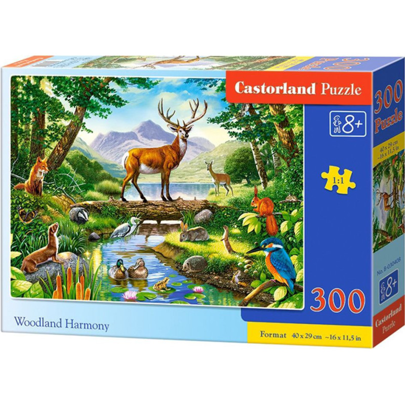Пъзел Castorland от 300 части - Горска хармония