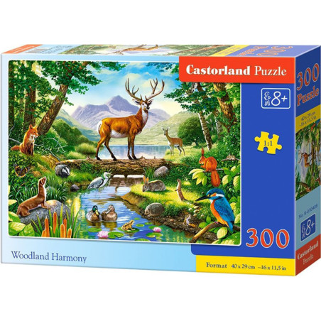 Пъзел Castorland от 300 части - Горска хармония