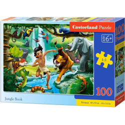 Пъзел Castorland от 100 части - Книга за джунглата