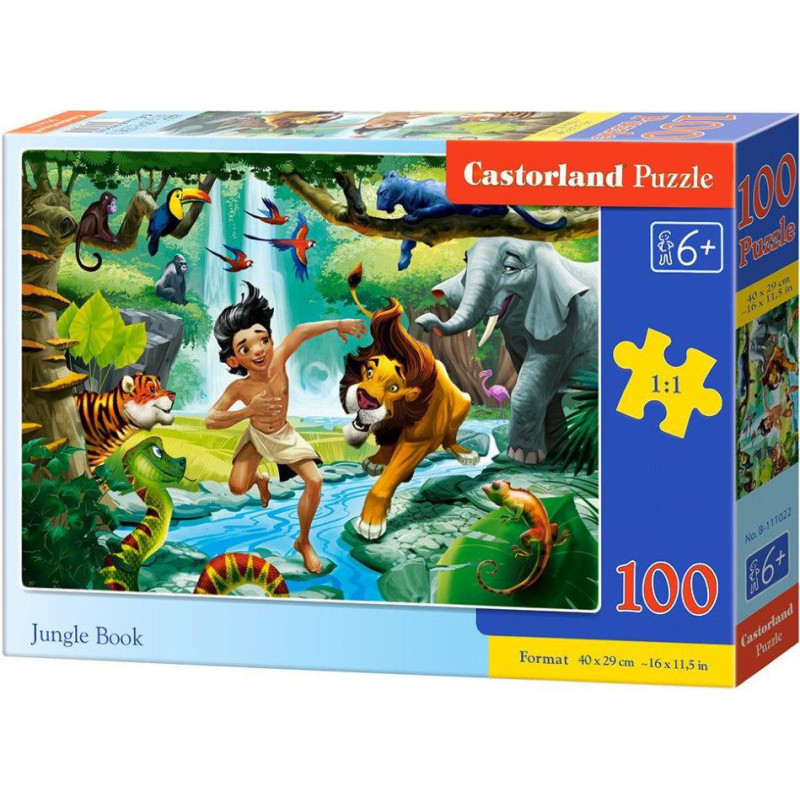 Пъзел Castorland от 100 части - Книга за джунглата