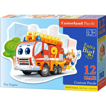 Пъзел Castorland от 12 XXL части - Пожарен камион