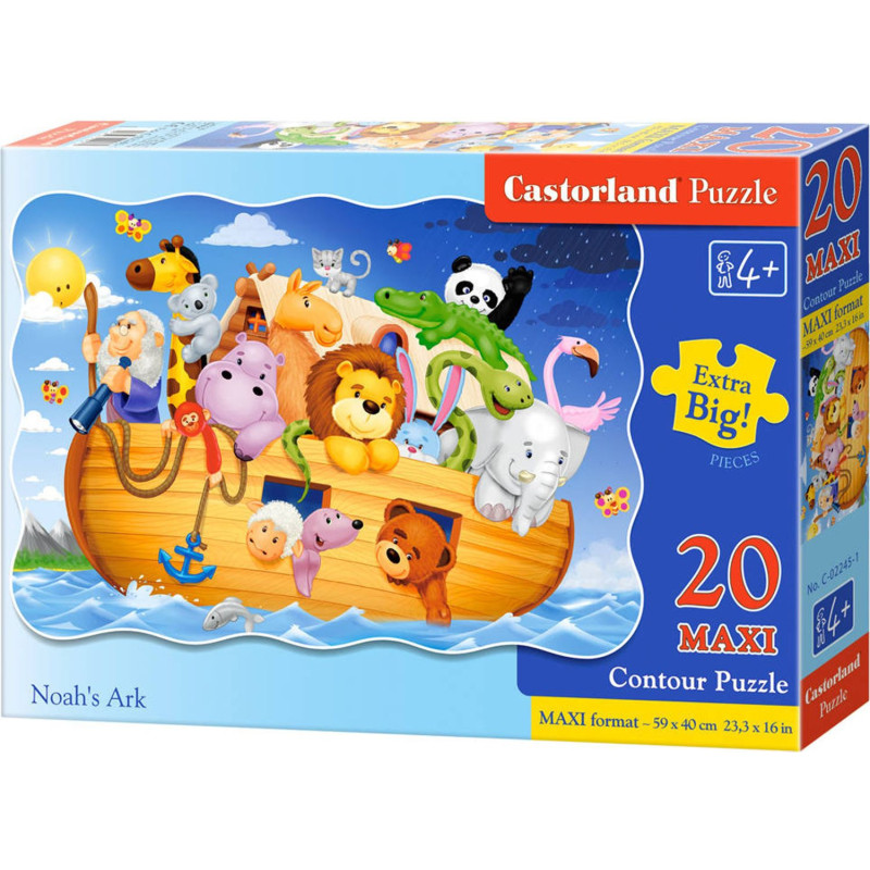 Пъзел Castorland от 20 XXL части - Ноевият ковчег