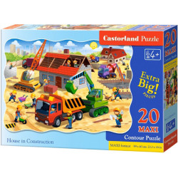 Пъзел Castorland от 20 XXL части - Къща в строеж
