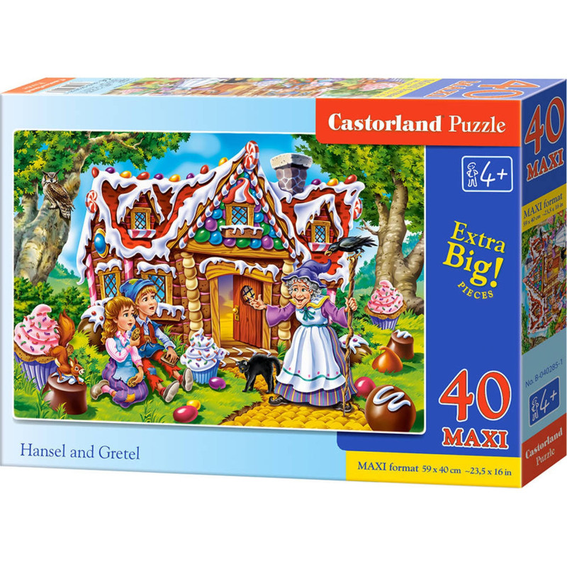 Пъзел Castorland от 40 XXL части - Хензел и Гретел