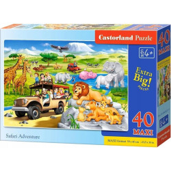 Пъзел Castorland от 40 XXL части - Сафари