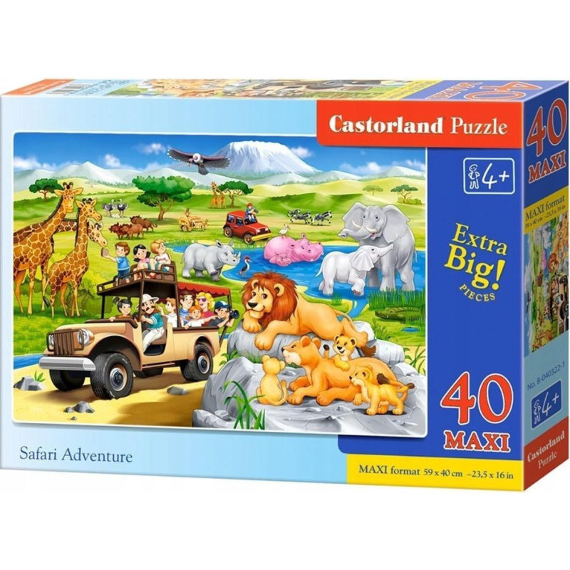 Пъзел Castorland от 40 XXL части - Сафари