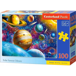 Пъзел Castorland от 100 части - Одисея на слънчевата система