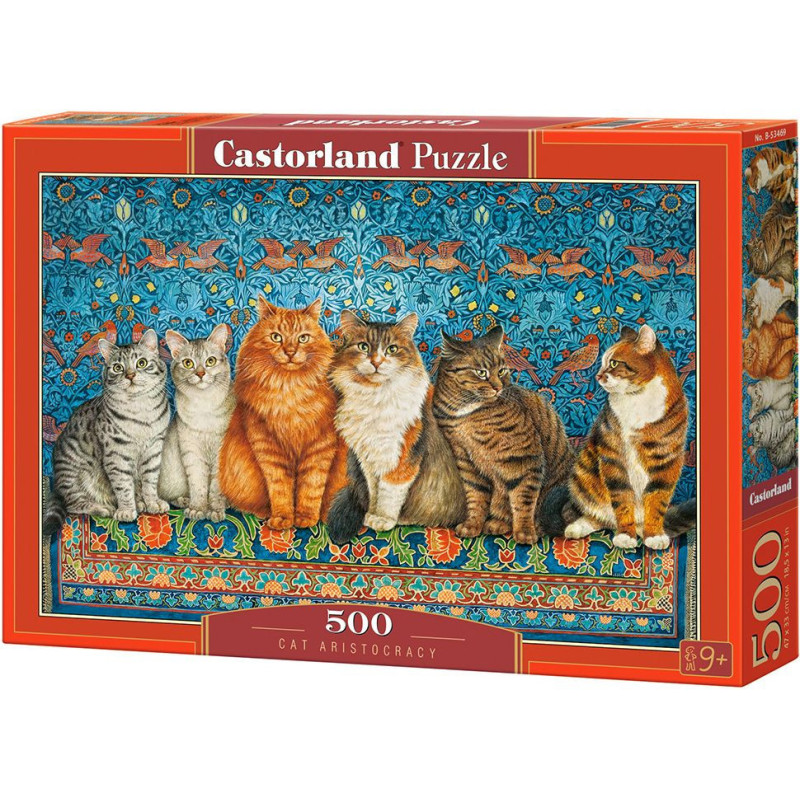 Пъзел Castorland от 500 части - Котешка аристокрация