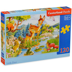 Пъзел Castorland от 120 части - Игри в гората