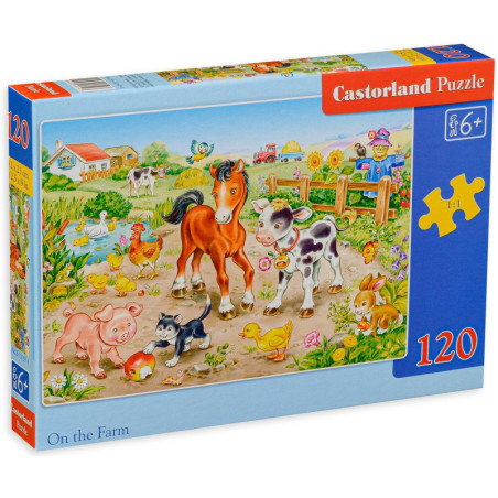 Пъзел Castorland от 120 части - Във фермата