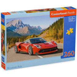 Пъзел Castorland от 260 части - Червен автомобил