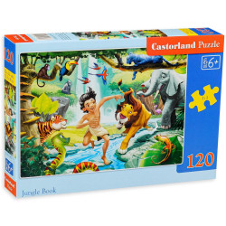 Пъзел Castorland от 120 части - Игра в джунглата