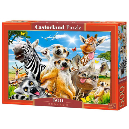 Пъзел Castorland от 500 части - Африканско селфи