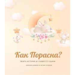 Как Порасна? Твоята история за първите 5 години (бебешки дневник за момиче)