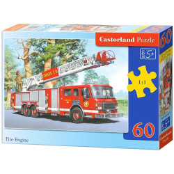 Пъзел Castorland от 60 части - Пожарникарски екип