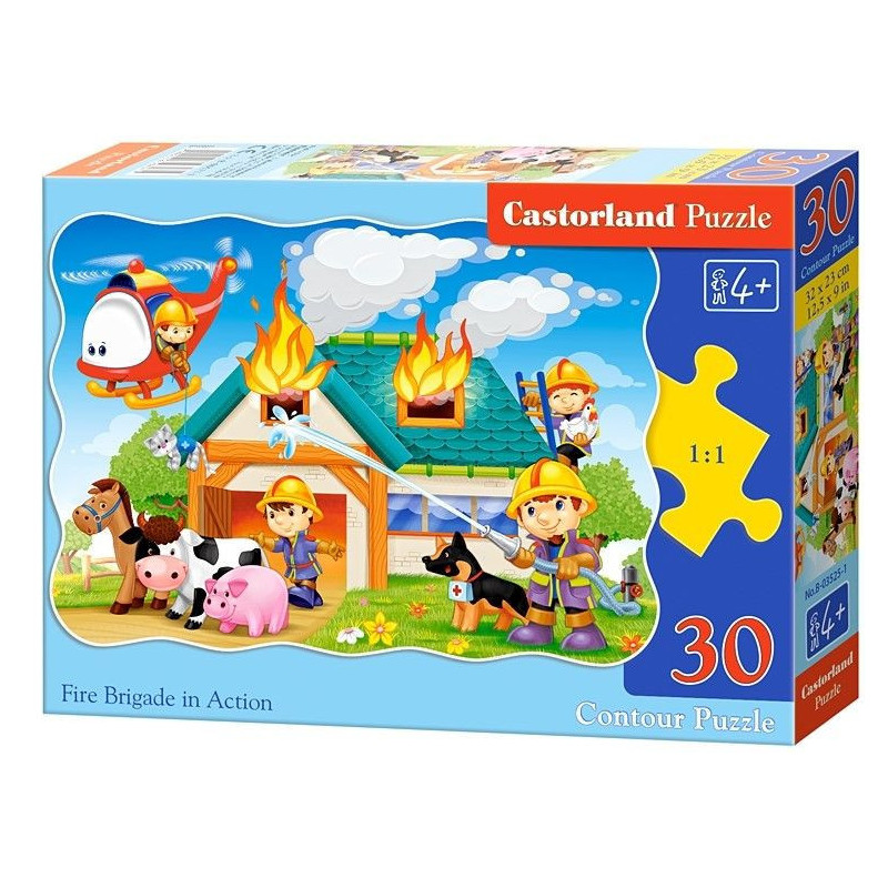 Пъзел Castorland от 30 части - Пожарникари