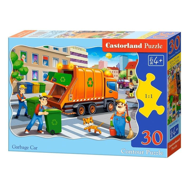 Пъзел Castorland от 30 части - Камион за боклуци