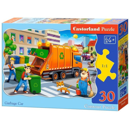 Пъзел Castorland от 30 части - Камион за боклуци