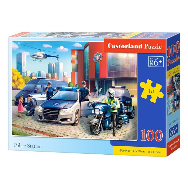 Пъзел Castorland от 100 части - Полиция