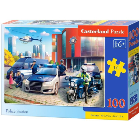 Пъзел Castorland от 100 части - Полиция