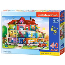 Пъзел Castorland от 40 XXL части - Голямата къща