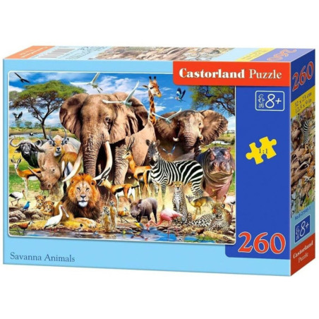 Пъзел Castorland от 260 части - Животните в Саваната