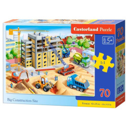 Пъзел Castorland от 70 части - Строителна площадка
