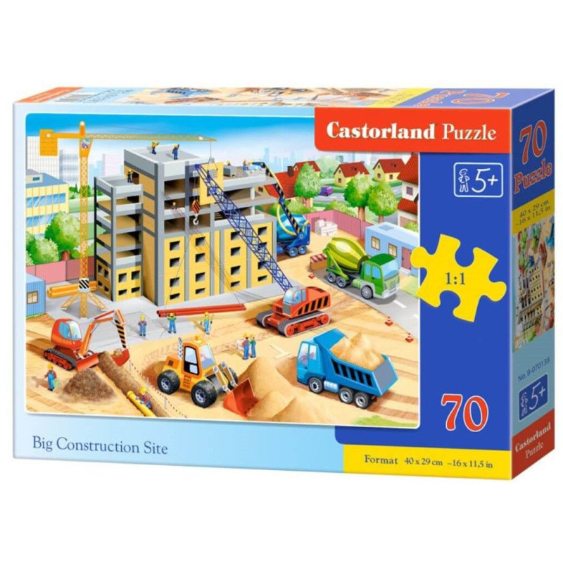 Пъзел Castorland от 70 части - Строителна площадка