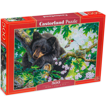 Пъзел Castorland от 500 части - Мече на дърво