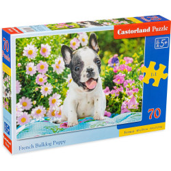 Пъзел Castorland от 70 части - Френски булдог