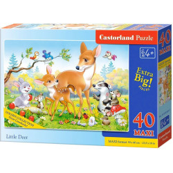 Пъзел Castorland от 40 XXL части - Приятели в гората