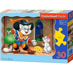 Пъзел Castorland от 30 части - Котаракът в чизми