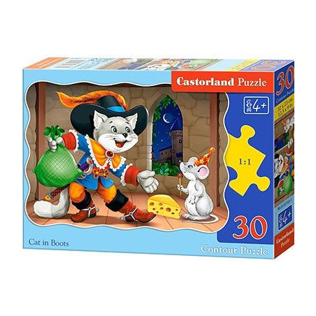 Пъзел Castorland от 30 части - Котаракът в чизми