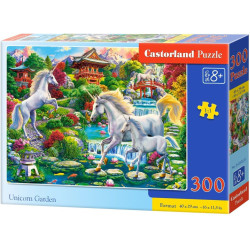 Пъзел Castorland от 300 части - Градината на еднорозите