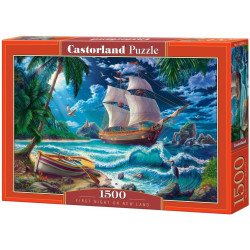 Пъзел Castorland от 1500 части - Първа нощ в Новите земи